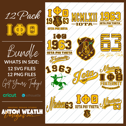 Iota Phi Theta Fraternity SVG Design Bundle