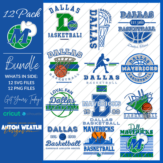 Dallas Mavericks SVG Design Bundle