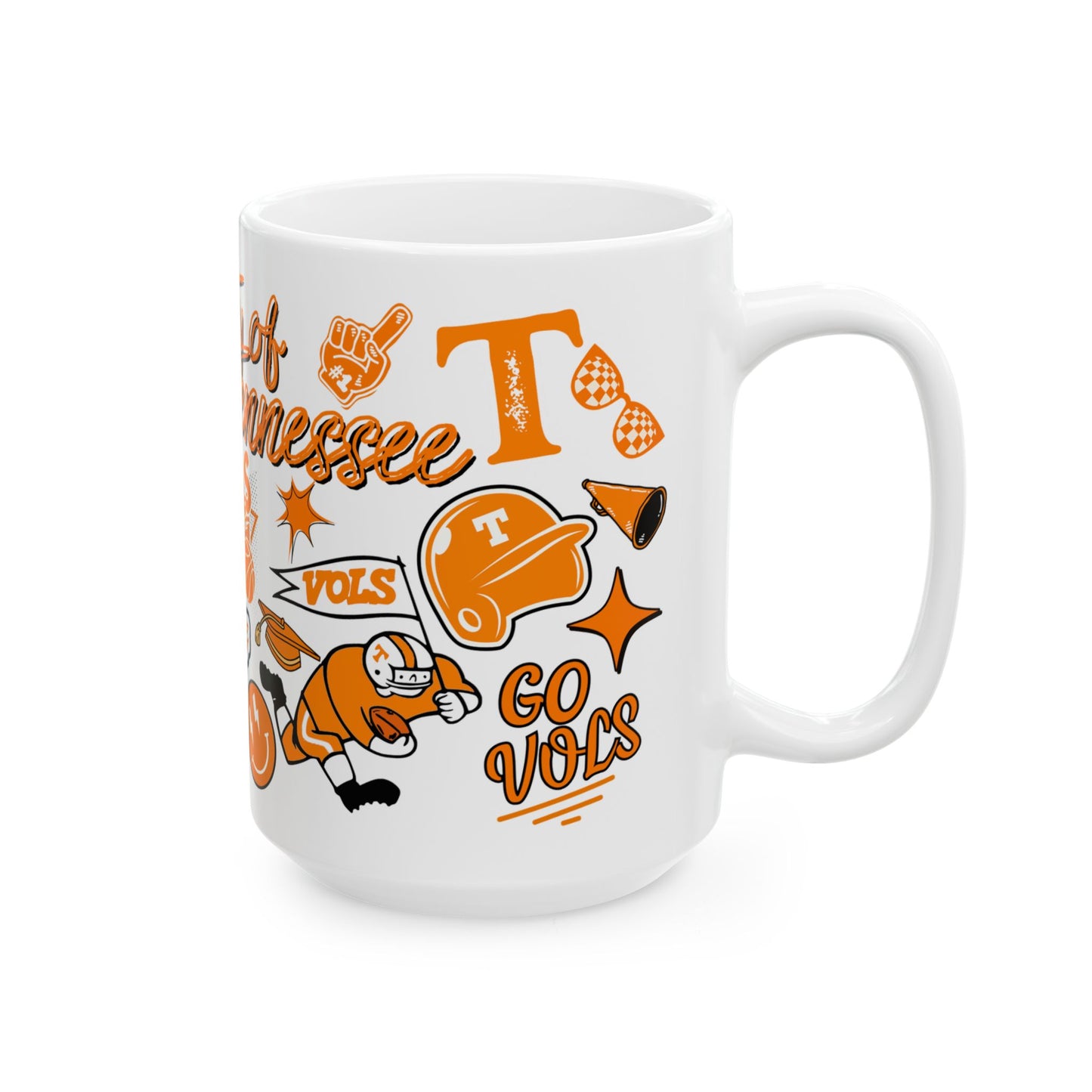 Tennessee Vols Mug | 15oz Ceramic Coffee Cup | Perfect Gift for Alumni and Fans