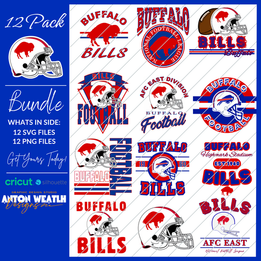 Buffalo Bills SVG Design Bundle